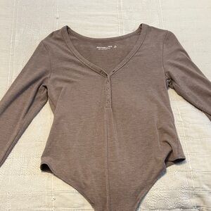 Abercrombie & Fitch Brown Bodysuit